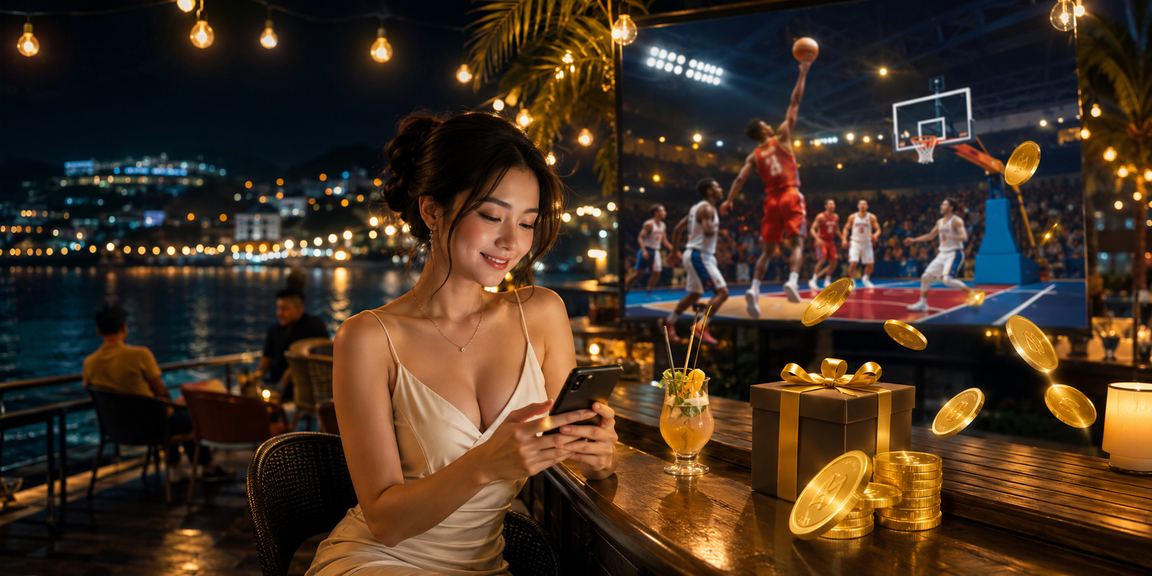 Người chơi Đà Lạt theo dõi cá cược bóng rổ tại bờ biển
