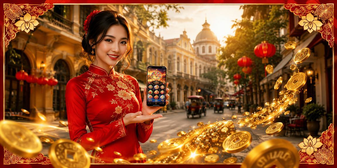Không gian giải trí trực tuyến tại Hà Nội với áo dài và màn hình game