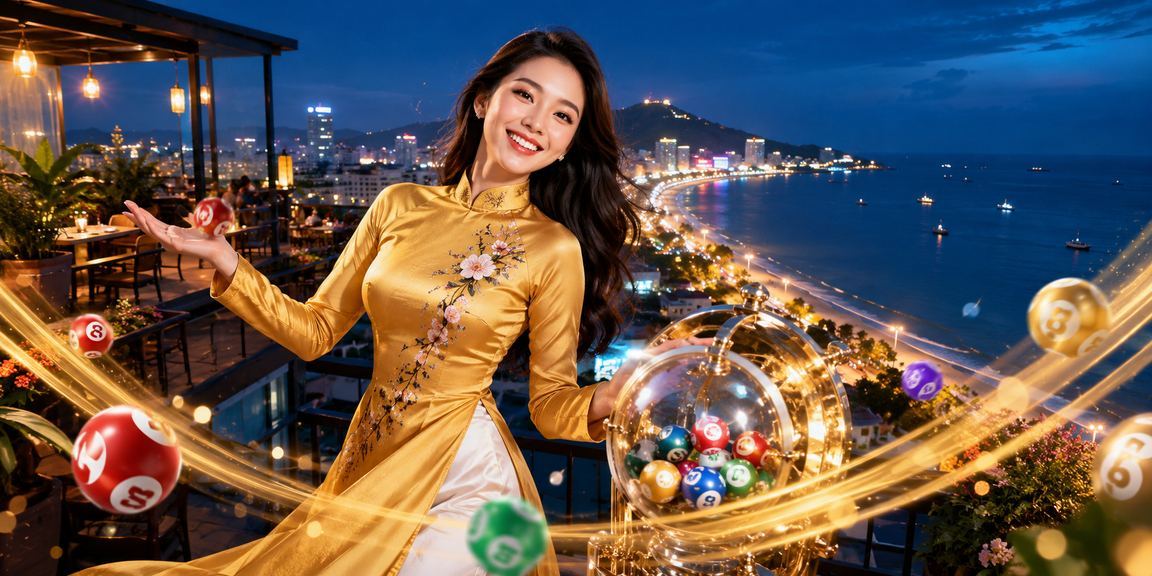 Phụ nữ áo dài Vũng Tàu tham gia xổ số trực tuyến trên nền tảng xsgilai